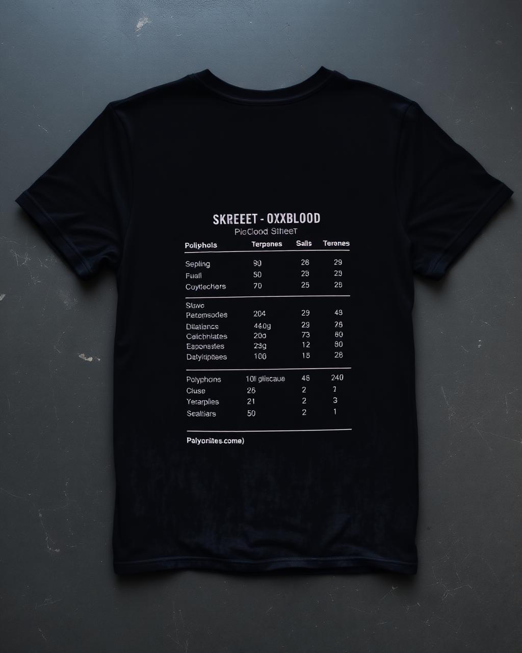 SPEC SHEET TEE